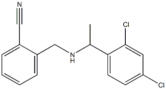 2-({[1-(2,4-dichlorophenyl)ethyl]amino}methyl)benzonitrile Structure