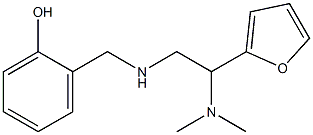 2-({[2-(dimethylamino)-2-(furan-2-yl)ethyl]amino}methyl)phenol 구조식 이미지
