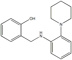 2-({[2-(piperidin-1-yl)phenyl]amino}methyl)phenol 구조식 이미지