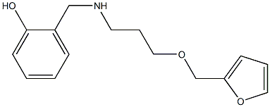 2-({[3-(furan-2-ylmethoxy)propyl]amino}methyl)phenol 구조식 이미지