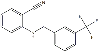 2-({[3-(trifluoromethyl)phenyl]methyl}amino)benzonitrile Structure