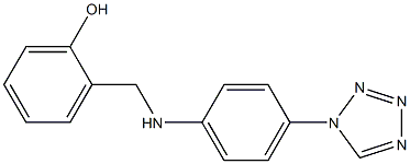 2-({[4-(1H-1,2,3,4-tetrazol-1-yl)phenyl]amino}methyl)phenol 구조식 이미지