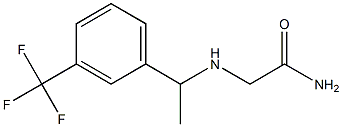 2-({1-[3-(trifluoromethyl)phenyl]ethyl}amino)acetamide Structure