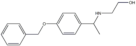 2-({1-[4-(benzyloxy)phenyl]ethyl}amino)ethan-1-ol Structure