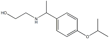 2-({1-[4-(propan-2-yloxy)phenyl]ethyl}amino)ethan-1-ol Structure