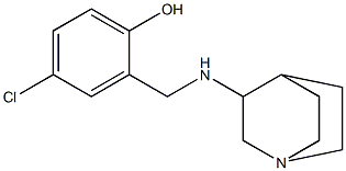 2-({1-azabicyclo[2.2.2]octan-3-ylamino}methyl)-4-chlorophenol 구조식 이미지