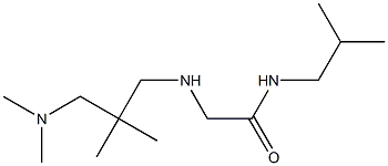 2-({2-[(dimethylamino)methyl]-2-methylpropyl}amino)-N-(2-methylpropyl)acetamide 구조식 이미지