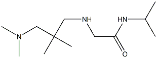 2-({2-[(dimethylamino)methyl]-2-methylpropyl}amino)-N-(propan-2-yl)acetamide Structure