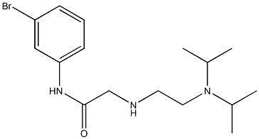 2-({2-[bis(propan-2-yl)amino]ethyl}amino)-N-(3-bromophenyl)acetamide 구조식 이미지
