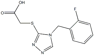 2-({4-[(2-fluorophenyl)methyl]-4H-1,2,4-triazol-3-yl}sulfanyl)acetic acid 구조식 이미지