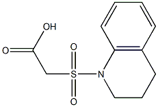 2-(1,2,3,4-tetrahydroquinoline-1-sulfonyl)acetic acid Structure
