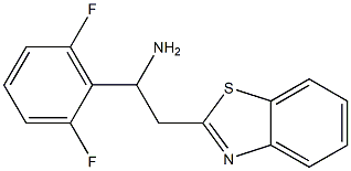 2-(1,3-benzothiazol-2-yl)-1-(2,6-difluorophenyl)ethan-1-amine 구조식 이미지