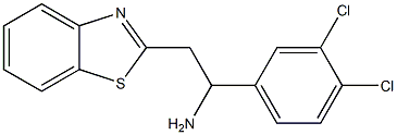 2-(1,3-benzothiazol-2-yl)-1-(3,4-dichlorophenyl)ethan-1-amine Structure