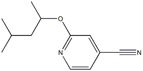2-(1,3-dimethylbutoxy)isonicotinonitrile Structure