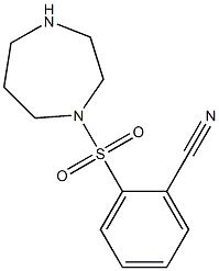 2-(1,4-diazepane-1-sulfonyl)benzonitrile 구조식 이미지