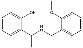 2-(1-{[(2-methoxyphenyl)methyl]amino}ethyl)phenol 구조식 이미지