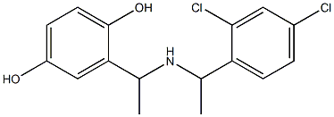 2-(1-{[1-(2,4-dichlorophenyl)ethyl]amino}ethyl)benzene-1,4-diol Structure