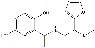 2-(1-{[2-(dimethylamino)-2-(furan-2-yl)ethyl]amino}ethyl)benzene-1,4-diol Structure