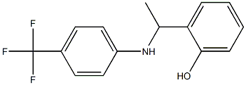 2-(1-{[4-(trifluoromethyl)phenyl]amino}ethyl)phenol Structure