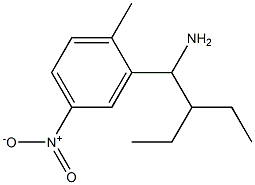 2-(1-amino-2-ethylbutyl)-1-methyl-4-nitrobenzene 구조식 이미지