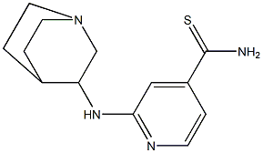 2-(1-azabicyclo[2.2.2]oct-3-ylamino)pyridine-4-carbothioamide Structure