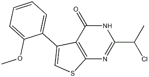 2-(1-chloroethyl)-5-(2-methoxyphenyl)-3H,4H-thieno[2,3-d]pyrimidin-4-one Structure