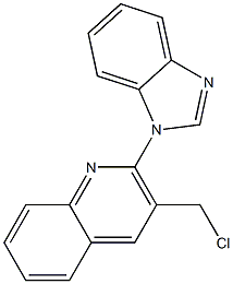2-(1H-1,3-benzodiazol-1-yl)-3-(chloromethyl)quinoline 구조식 이미지