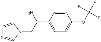2-(1H-imidazol-1-yl)-1-[4-(trifluoromethoxy)phenyl]ethan-1-amine 구조식 이미지