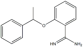 2-(1-phenylethoxy)benzene-1-carboximidamide 구조식 이미지
