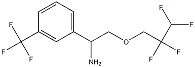 2-(2,2,3,3-tetrafluoropropoxy)-1-[3-(trifluoromethyl)phenyl]ethan-1-amine Structure