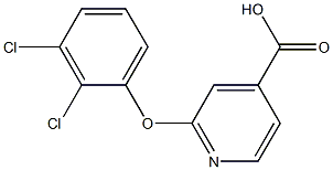 2-(2,3-dichlorophenoxy)pyridine-4-carboxylic acid 구조식 이미지