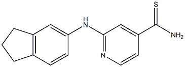 2-(2,3-dihydro-1H-inden-5-ylamino)pyridine-4-carbothioamide Structure