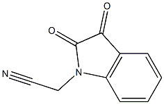 2-(2,3-dioxo-2,3-dihydro-1H-indol-1-yl)acetonitrile 구조식 이미지