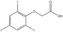 2-(2,4,6-triiodophenoxy)acetic acid 구조식 이미지