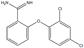 2-(2,4-dichlorophenoxy)benzene-1-carboximidamide 구조식 이미지