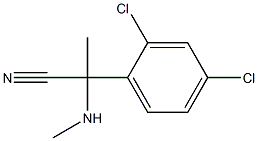 2-(2,4-dichlorophenyl)-2-(methylamino)propanenitrile 구조식 이미지