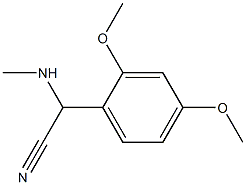 2-(2,4-dimethoxyphenyl)-2-(methylamino)acetonitrile Structure