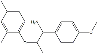 2-(2,4-dimethylphenoxy)-1-(4-methoxyphenyl)propan-1-amine 구조식 이미지