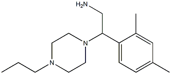 2-(2,4-dimethylphenyl)-2-(4-propylpiperazin-1-yl)ethanamine Structure