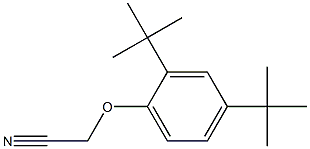 2-(2,4-di-tert-butylphenoxy)acetonitrile Structure