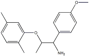 2-(2,5-dimethylphenoxy)-1-(4-methoxyphenyl)propan-1-amine Structure