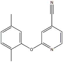 2-(2,5-dimethylphenoxy)isonicotinonitrile Structure