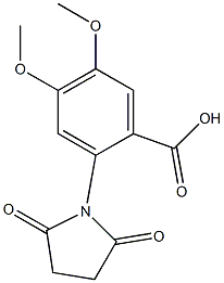 2-(2,5-dioxopyrrolidin-1-yl)-4,5-dimethoxybenzoic acid Structure