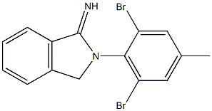 2-(2,6-dibromo-4-methylphenyl)-2,3-dihydro-1H-isoindol-1-imine Structure