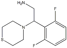 2-(2,6-difluorophenyl)-2-(thiomorpholin-4-yl)ethan-1-amine 구조식 이미지