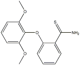 2-(2,6-dimethoxyphenoxy)benzene-1-carbothioamide Structure