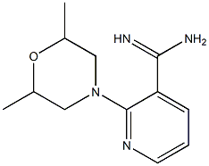 2-(2,6-dimethylmorpholin-4-yl)pyridine-3-carboximidamide 구조식 이미지