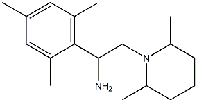 2-(2,6-dimethylpiperidin-1-yl)-1-(2,4,6-trimethylphenyl)ethan-1-amine Structure