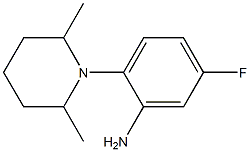 2-(2,6-dimethylpiperidin-1-yl)-5-fluoroaniline Structure