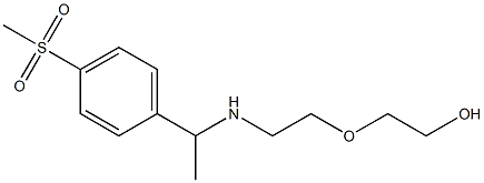 2-(2-{[1-(4-methanesulfonylphenyl)ethyl]amino}ethoxy)ethan-1-ol Structure